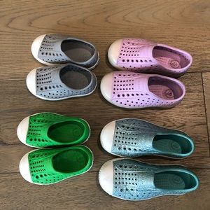 Lot of Native Toddler Shoes / various sizes 5-9